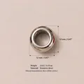 Durable 12mm stainless steel circular bead pendant for DIY jewelry making projects - Silver Color Pendant