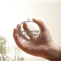Pallina di Natale trasparente in plastica da 6 cm riempibile per decorazioni fai da te - Palla Rotonda 6cm
