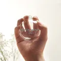 Pallina di Natale trasparente in acrilico da 5cm per decorazioni di vetrine di centri commerciali - Sfera Rotonda 5cm