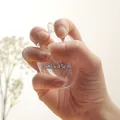 Sfera decorativa ovale in acrilico trasparente 6,3x4,5 cm per progetti fai da te - Forma di Uovo 6cm