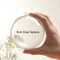 Sfera cava in acrilico trasparente da 9 cm per decorazioni natalizie da appendere - Sfera Rotonda 9cm