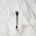 Simpatica forchetta da dessert in acciaio inox con manico in silicone zampa di gatto - Forchetta / Nero