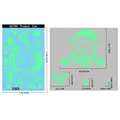 Glow in the dark Christmas sticker sheet dimensions with snowman and snowflake patterns. - Luminous Snowman Style (BQ788)