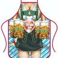 Δημιουργική ποδιά Oktoberfest με τύπωμα παραδοσιακής βαυαρικής στολής και μπύρας - Στυλ 6/Εικονογράφηση Καρδιά Gingerbread / 80*60cm