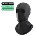 Long grey ice silk cycling balaclava providing UV sun protection and full neck coverage - 1st Generation Long Style / Gray