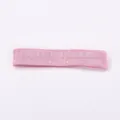 High-quality pink 1.5cm wide elastic baby headband accessory for DIY hair bows and flowers - Taro Pink Headband