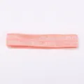 Pink 1.5cm wide elastic headband ribbon for children DIY craft hair accessories - Nude Orange Headband