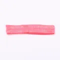 Vibrant pink 1.5cm wide elastic headband for children featuring a soft textured knit fabric. - Coral Red Headband