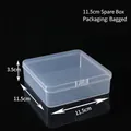 Transparent plastic square storage box for jewelry and accessories 11.5x11.5x3.5cm - 11.5 Square Box (11.5*11.5*3.5cm)