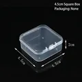 Mini transparent plastic square storage box 4.5x4.5x2cm for jewelry and small accessories - 4.5 Square Box (4.5*4.5*2cm)