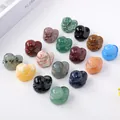 Figuritas de mini patos de cristal natural talladas a mano en variadas piedras preciosas - Color y Material Aleatorios