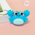 Cute 3D cartoon blue crab keychain accessory for bags backpacks and party gifts - Crab Style (5371-4) / Blue