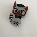 Dettaglio del simpatico fermaglio per capelli a gatto con occhiali e berretto per donne - 4# Stile Gatto con Occhiali