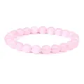 8mm natural rose quartz beaded bracelet for women featuring soft pink round stones - 6 mm / Rose Quartz