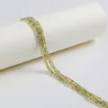 Faceted olive green zircon loose beads for DIY jewelry making bracelets and necklaces - 2mm / Yellow-Green