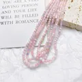 Premium faceted 3mm pink and lavender natural stone beads for DIY handmade jewelry crafting - 20Pcs/Pack / Morganite