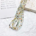 Faceted 3mm colorful natural stone beads for DIY handmade bracelets and necklaces - Amazonite