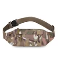 Sac banane tactique camouflage durable avec sangle réglable et boucle robuste - Camouflage Vert