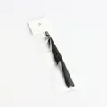 Professional matte black slant tip eyebrow tweezers in individual clear plastic packaging - 1.0mm Slanted Tip in OPP Bag / Black