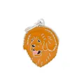 Pendentif tête de chien en émail orange mignon pour porte-clés, breloque pour animaux - Mastiff