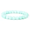 Natural light green sunstone beaded bracelet for men and women, variant display - Amazonite Style
