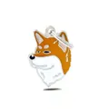 Pendentif tête de chien Shiba Inu en émail pour porte-clés et accessoires de sacs - Akita