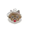 Adorable pendentif tête de chien Loulou de Poméranie pour porte-clés sacs et colliers - Loulou de Poméranie