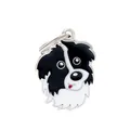 Pendentif émaillé chien Border Collie porte-clés pour sacs et accessoires d'animaux - Border collie