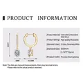 Elegant 925 sterling silver drop earrings featuring D color Moissanite with dimensions - Yellow Gold Oval (D Color Moissanite) Drop