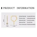 Elegant gold-plated 925 sterling silver hoop earrings featuring a 0.10ct Moissanite drop - Bubble Drop (Yellow Gold) 3mm