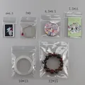 Transparent PVC self-sealing storage bags in various sizes for jewelry and accessories - With Hole Random Style / Random Size
