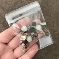 Sachet transparent en PVC à fermeture éclair pour ranger les perles de bijoux - 6*8-26 Microns Sans Trous [100 Pièces] - Offre À Durée Limitée