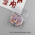 8.5x9.5cm transparent PVC self-sealing jewelry bag with 5mm hanging hole detail - 8.5*9.5 With Holes [100 Pieces] - Limited-time Price Reduction