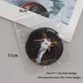 Transparent PVC self-sealing bag 9x11cm for badge and jewelry storage - 9*11 With Holes [100 Pieces] - Limited-time Price Reduction