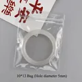 Premium clear PVC self-sealing jewelry storage bag 10x13cm with 5mm hanging hole - 10*13 With Holes [100 Pieces] - Limited-time Price Reduction