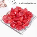 Pietre di cristallo fuso rosso lucido per aromaterapia e casa - Pietra fusa rossa / 100g/Confezione (2-3CM)