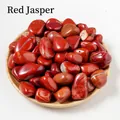 Pietre burattate di diaspro rosso naturale lucido di qualità in una ciotola di legno - Diaspro Rosso / 100g/Confezione (2-3CM)