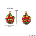 Vibrant enamel dragon fruit pendant charm for DIY jewelry making with size dimensions - Red Dragon Fruit
