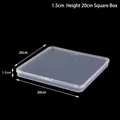 Transparent square plastic storage box for jewelry with 20x20x1.5cm dimensions - 1.5 High 20 Square Box (20*20*1.5cm)