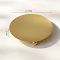 Support à bougie rond doré minimaliste pour la maison, diamètre 6,8 cm, hauteur 1 cm - Bougeoir Plateau Rond / 6.8cm / Doré