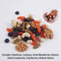 Realistic PVC simulated mixed nuts set including walnuts, cashews, and dried raisins - Nuts Mix C (500g)