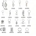 Umfassendes 230-teiliges DIY-Dreadlock-Schmuckset mit 16 silbernen Flechtzubehör-Stilen - 230-teiliges Set (mit Aufbewahrungsbox) / Silber