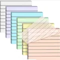 Transparentes Haftnotizen-Set in Morandi-Farben mit Linien für Notizen von Studenten - Morandi Set 2
