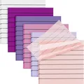 Transparentes Haftnotizen-Set mit Linien in Morandi-Farben für Studenten und Schule - Morandi Set 3