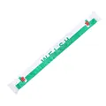 Welsh football fan scarf made of green and white satin measuring 135x14cm for supporters - 135cm / Wales