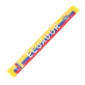 Ecuador national team fan scarf for 2026 World Cup, yellow blue red striped satin muffler - 135cm / Ecuador