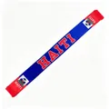 High-quality blue and red Haiti national team satin fan scarf with fringe tassels - 135cm / Haiti Flag