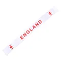 White England national team fan scarf with red text and flag design for the 2026 World Cup - 135cm / England Style