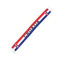 Official Croatia national team colors fan scarf made of smooth satin with white fringe details - 135cm / Croatia