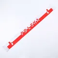 Premium red and white Poland fan scarf made of satin with 'Polska' text and eagle crest - 135cm / Polish Eagle